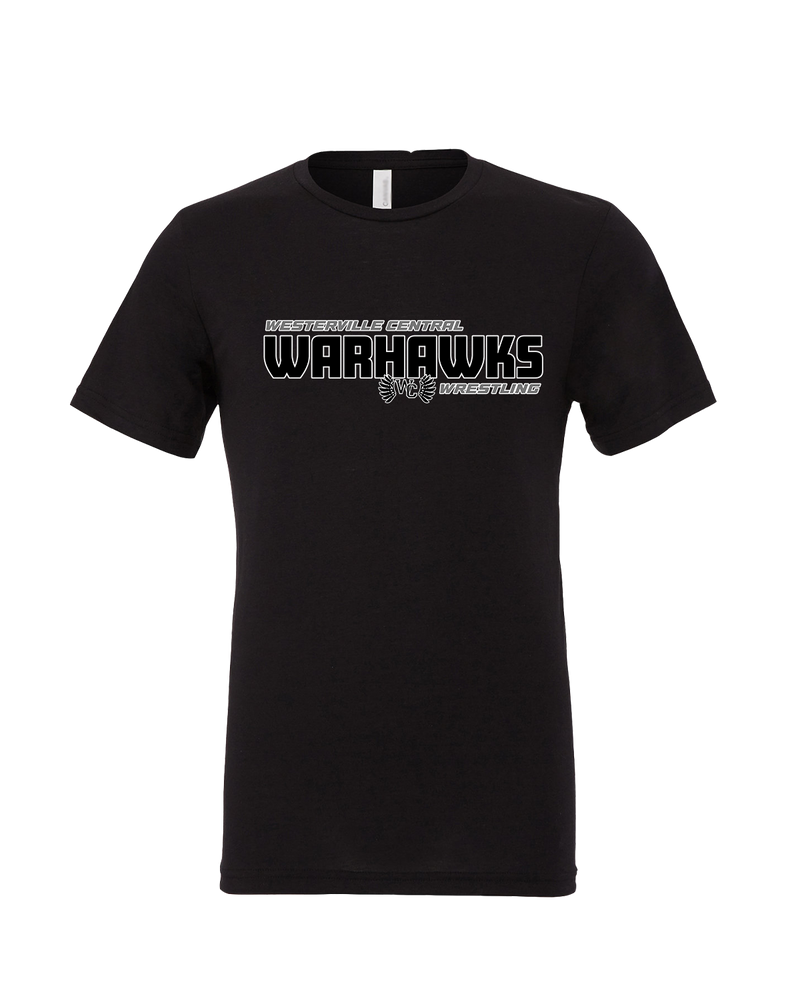 Westerville Central HS Wrestling Bold - Mens Tri Blend Shirt