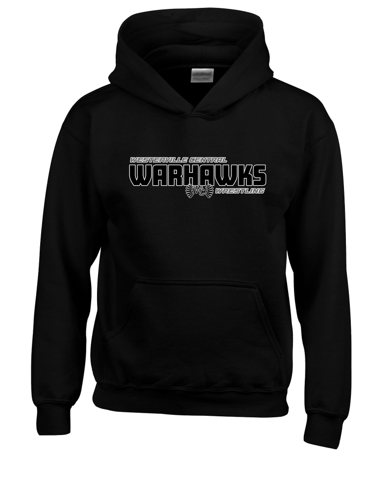 Westerville Central HS Wrestling Bold - Cotton Hoodie