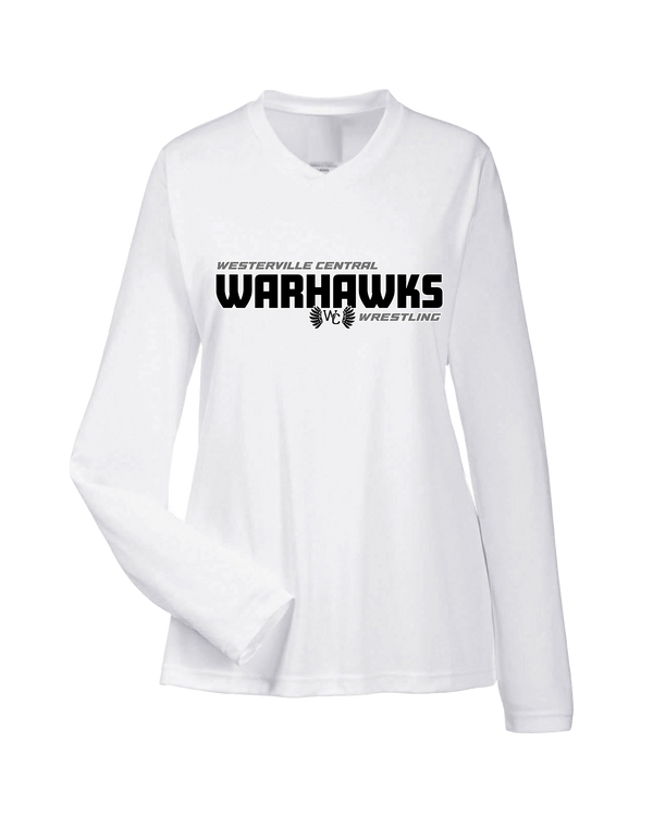 Westerville Central HS Wrestling Bold - Womens Performance Long Sleeve