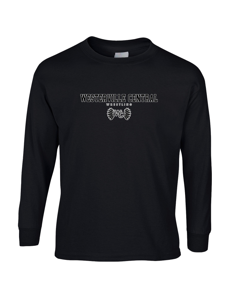 Westerville Central HS Wrestling Block - Mens Basic Cotton Long Sleeve