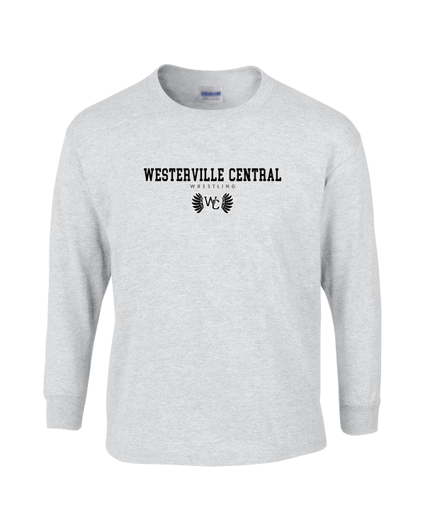 Westerville Central HS Wrestling Block - Mens Basic Cotton Long Sleeve