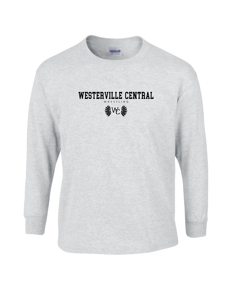 Westerville Central HS Wrestling Block - Mens Basic Cotton Long Sleeve
