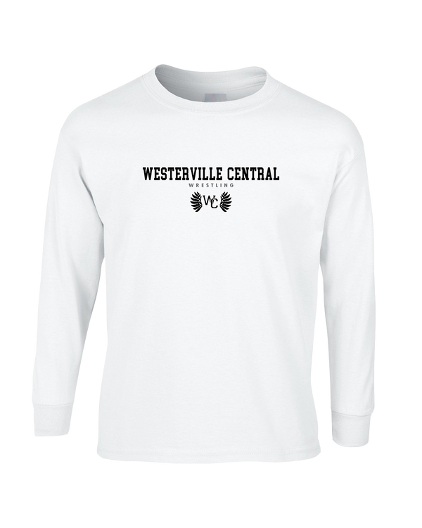 Westerville Central HS Wrestling Block - Mens Basic Cotton Long Sleeve
