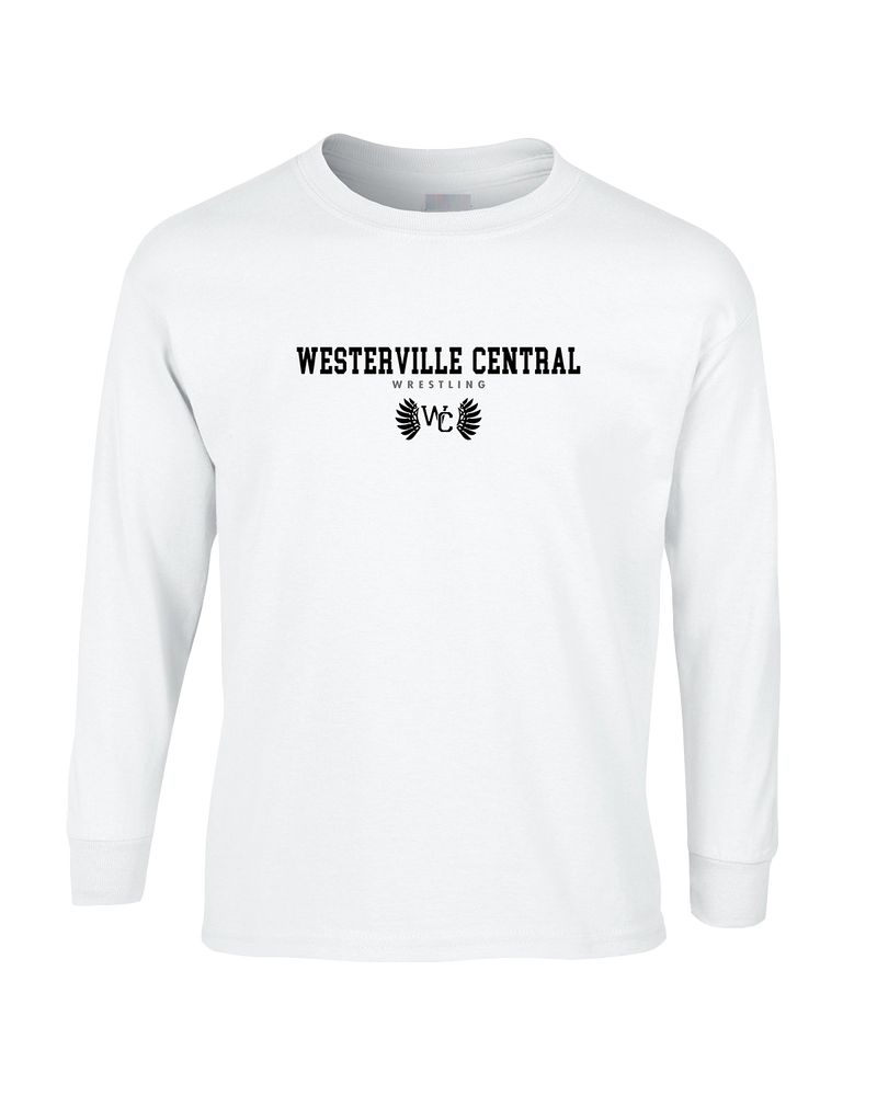 Westerville Central HS Wrestling Block - Mens Basic Cotton Long Sleeve