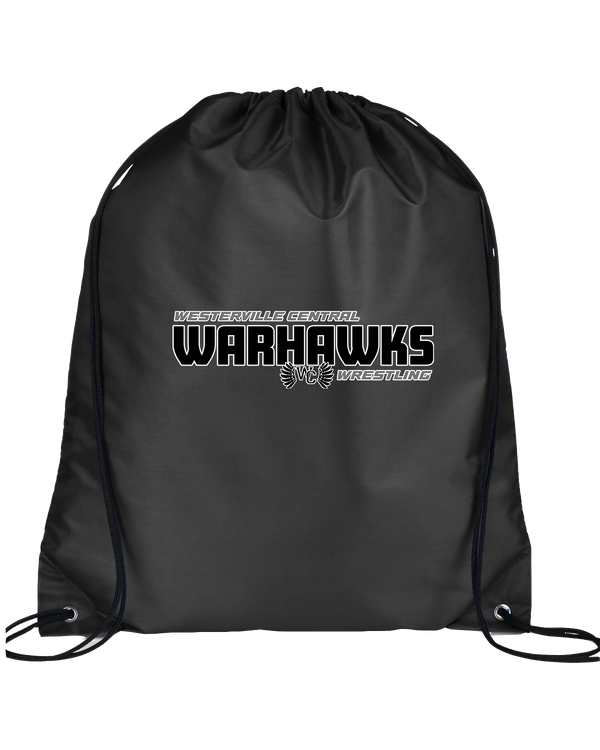 Westerville Central HS Wrestling Bold - Drawstring Bag