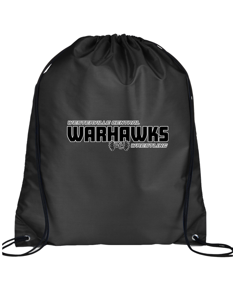 Westerville Central HS Wrestling Bold - Drawstring Bag