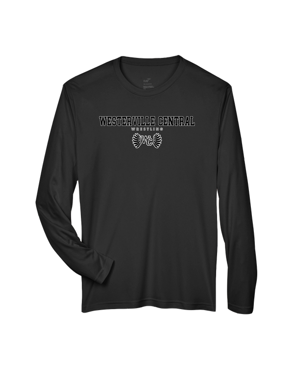 Westerville Central HS Wrestling Block - Performance Long Sleeve