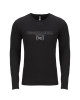 Westerville Central HS Wrestling Block - Tri Blend Long Sleeve