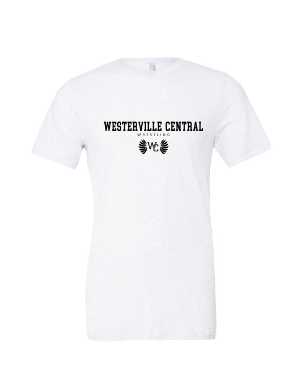 Westerville Central HS Wrestling Block - Mens Tri Blend Shirt
