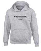 Westerville Central HS Wrestling Block - Cotton Hoodie
