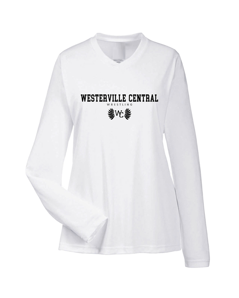 Westerville Central HS Wrestling Block - Womens Performance Long Sleeve