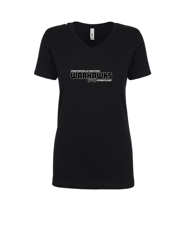 Westerville Central HS Wrestling Bold - Womens V-Neck