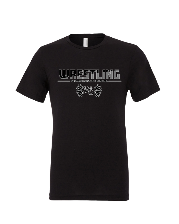 Westerville Central HS Wrestling Cut - Mens Tri Blend Shirt