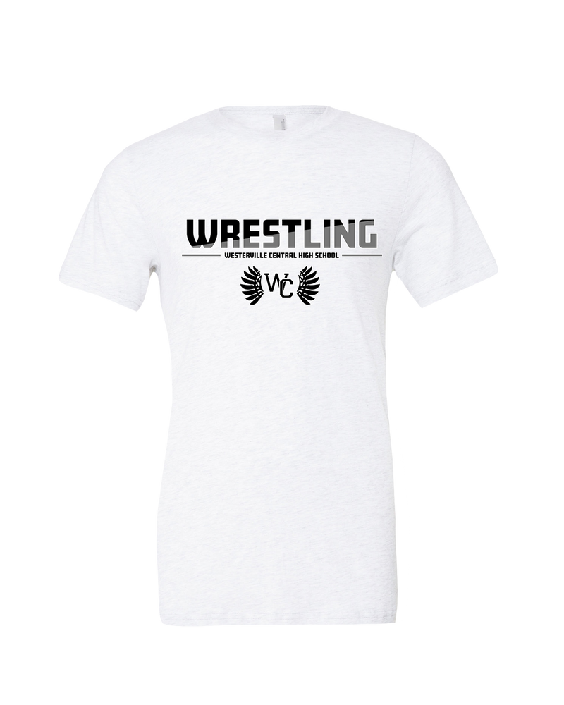 Westerville Central HS Wrestling Cut - Mens Tri Blend Shirt