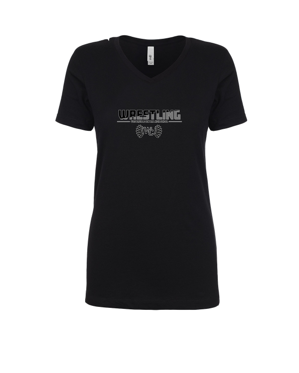 Westerville Central HS Wrestling Cut - Womens V-Neck
