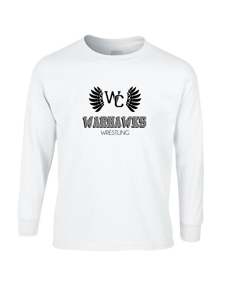 Westerville Central HS Wrestling Shadow - Mens Basic Cotton Long Sleeve