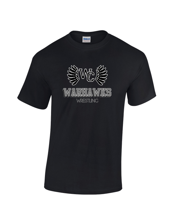 Westerville Central HS Wrestling Shadow - Cotton T-Shirt