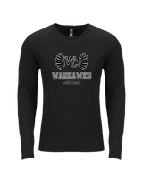 Westerville Central HS Wrestling Shadow - Tri Blend Long Sleeve