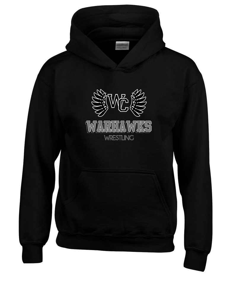 Westerville Central HS Wrestling Shadow - Cotton Hoodie