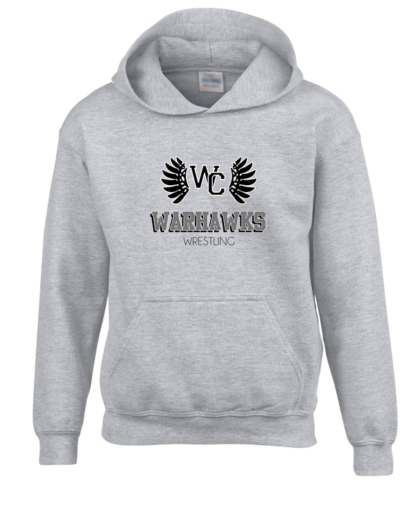 Westerville Central HS Wrestling Shadow - Cotton Hoodie
