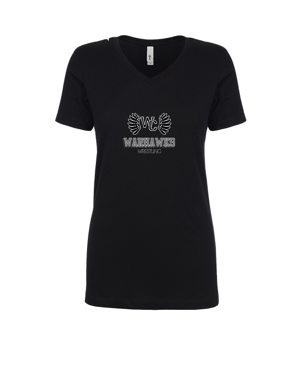 Westerville Central HS Wrestling Shadow - Womens V-Neck