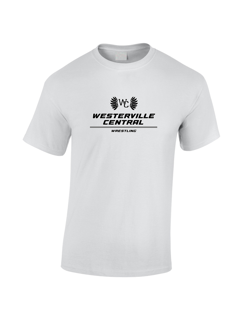 Westerville Central HS Wrestling Split - Cotton T-Shirt