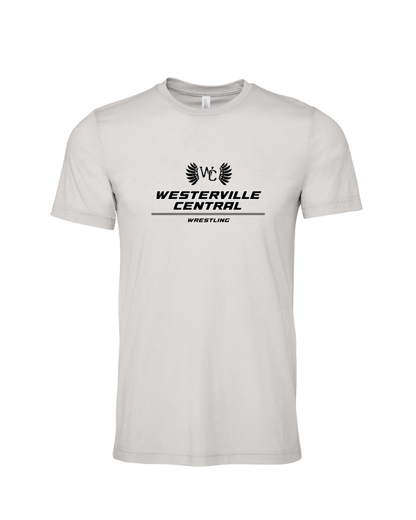 Westerville Central HS Wrestling Split - Mens Tri Blend Shirt