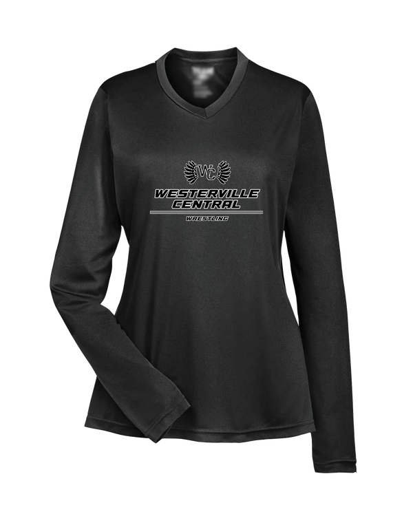 Westerville Central HS Wrestling Split - Womens Performance Long Sleeve