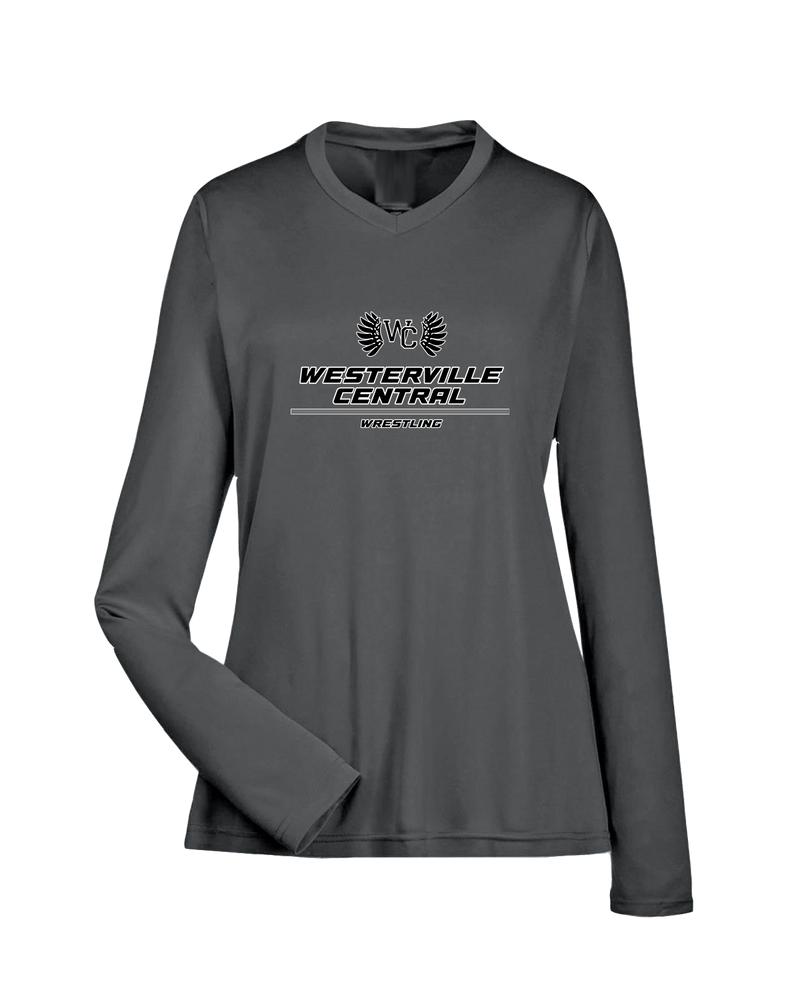 Westerville Central HS Wrestling Split - Womens Performance Long Sleeve