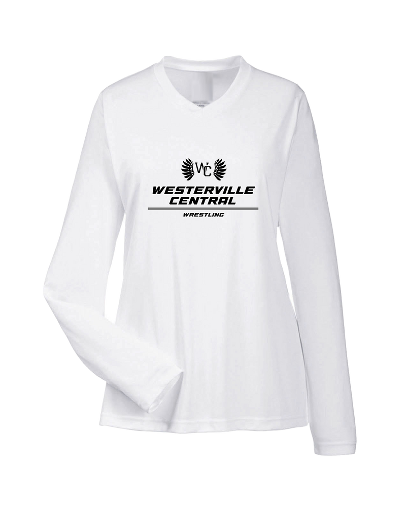 Westerville Central HS Wrestling Split - Womens Performance Long Sleeve