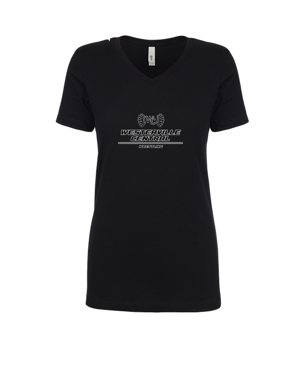 Westerville Central HS Wrestling Split - Womens V-Neck