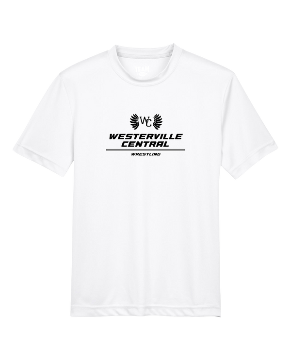 Westerville Central HS Wrestling Split - Youth Performance T-Shirt