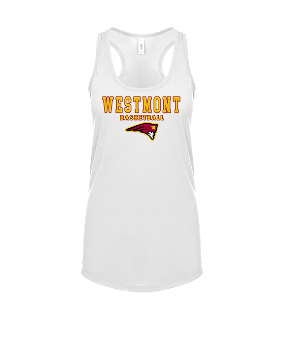 Westmont HS Girls Basketball Block - Womens Tank Top