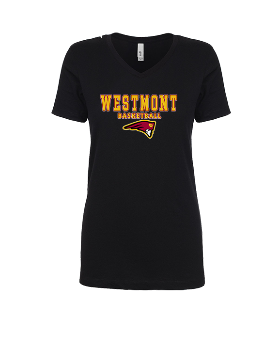 Westmont HS Girls Basketball Block - Womens V-Neck