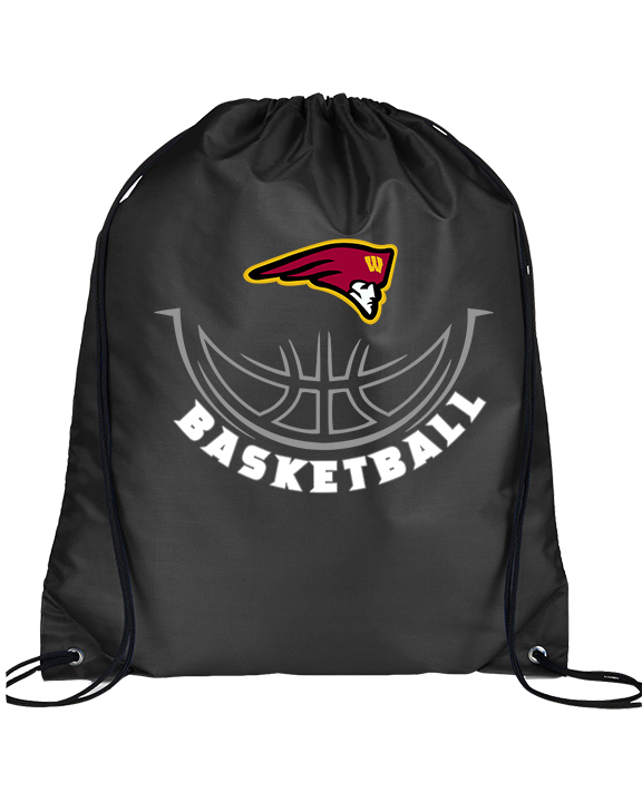 Westmont HS Girls Basketball Outline - Drawstring Bag