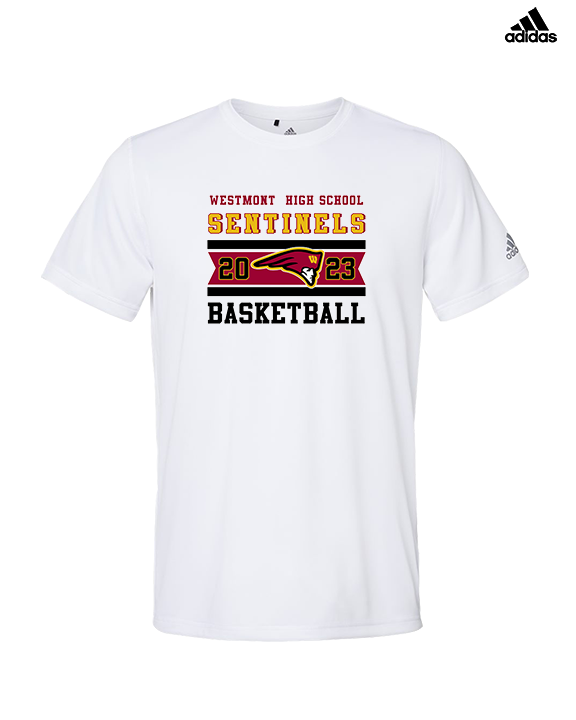 Westmont HS Girls Basketball Stamp - Mens Adidas Performance Shirt