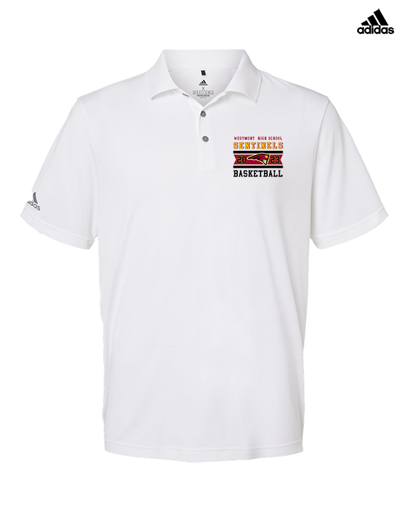 Westmont HS Girls Basketball Stamp - Mens Adidas Polo