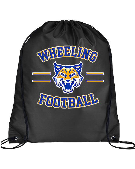 Wheeling HS Football Curve - Drawstring Bag