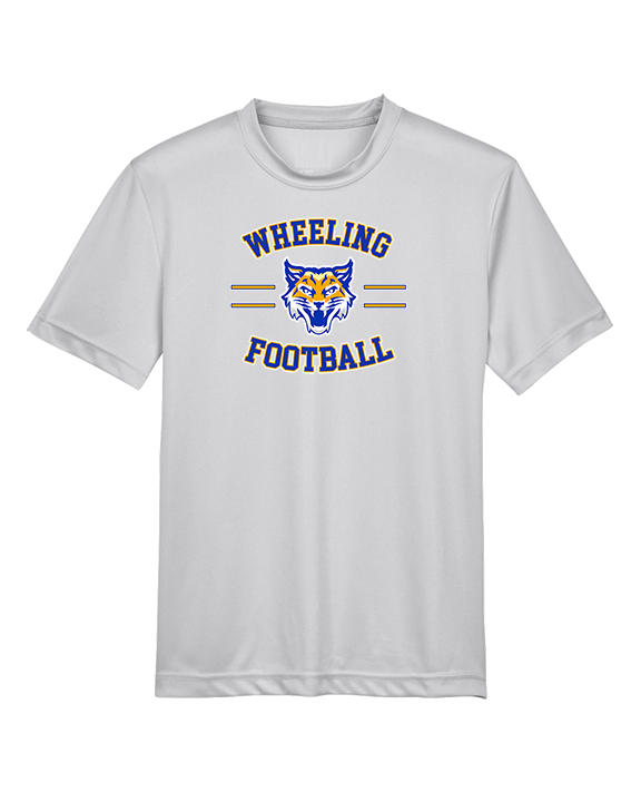 Wheeling HS Football Curve - Youth Performance Shirt