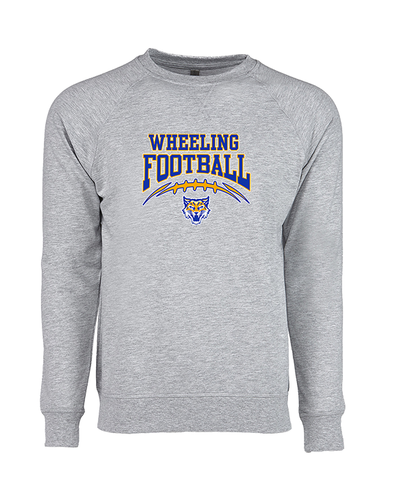 Wheeling HS Football School Football - Crewneck Sweatshirt