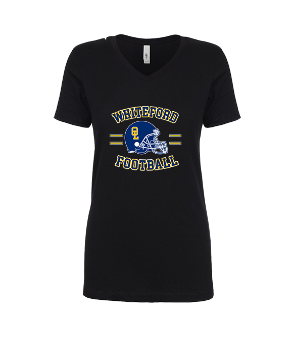 Whiteford HS Football Curve - Womens Vneck