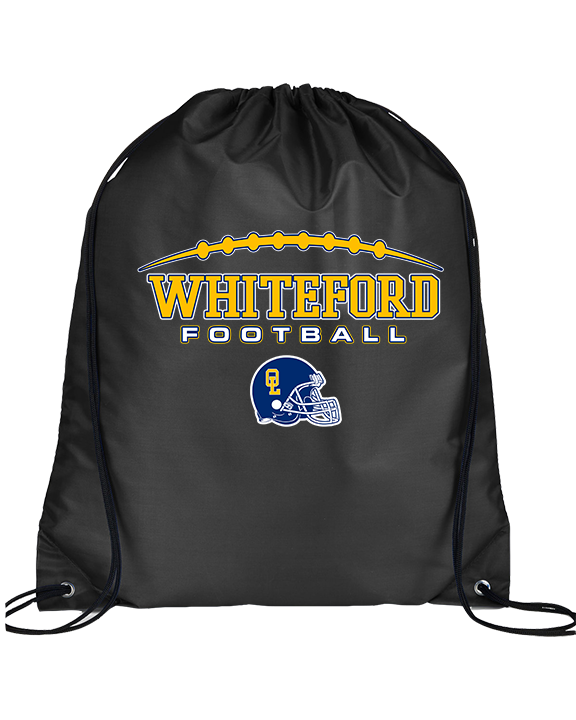 Whiteford HS Football Logo Custom 01 - Drawstring Bag