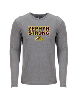 Whitehall HS Cheerleading Strong - Tri-Blend Long Sleeve