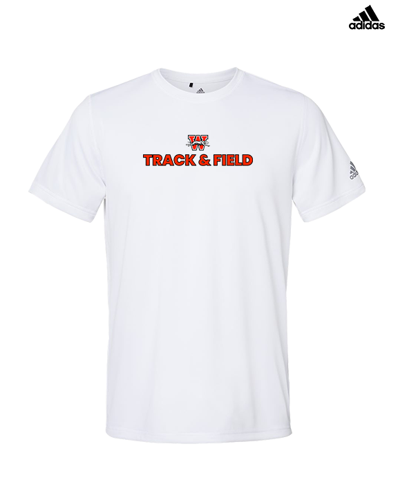 Whitewater HS Track & Field Logo - Mens Adidas Performance Shirt
