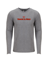 Whitewater HS Track & Field Logo - Tri-Blend Long Sleeve