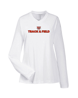 Whitewater HS Track & Field Logo - Womens Performance Longsleeve