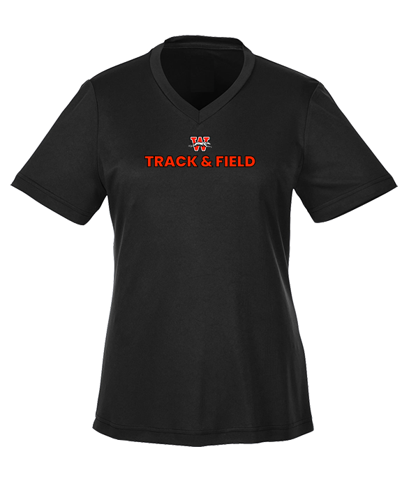 Whitewater HS Track & Field Logo - Womens Performance Shirt