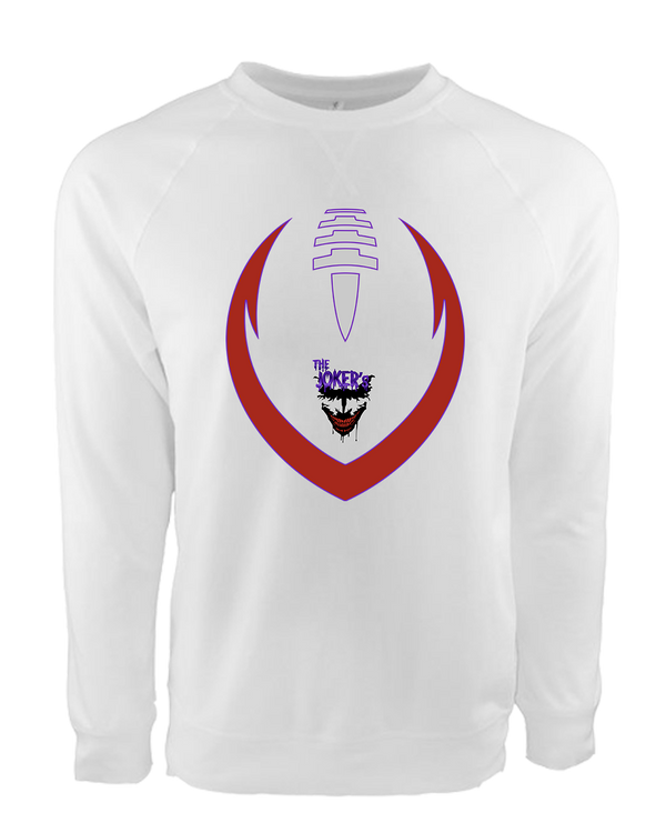 Jokers 9U Whole Football White - Crewneck Sweatshirt