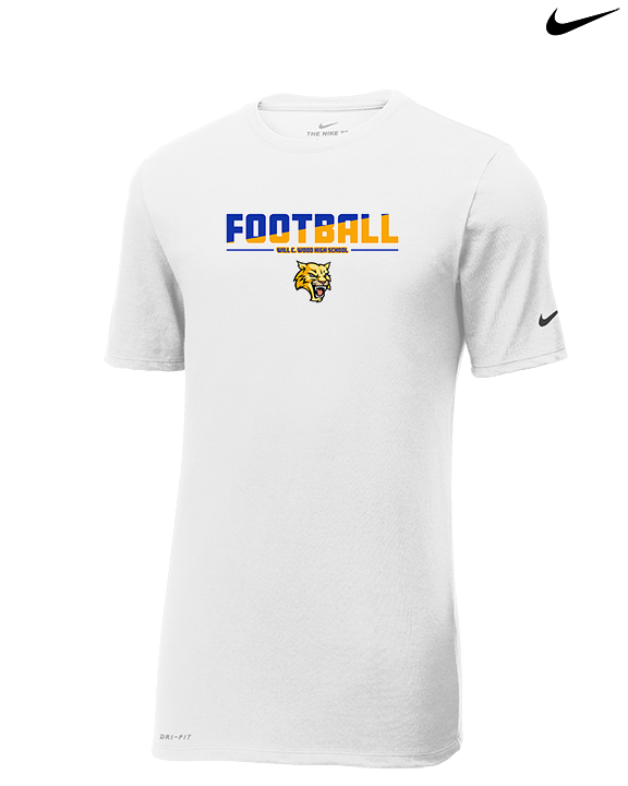 Will C Wood HS Football Cut - Mens Nike Cotton Poly Tee