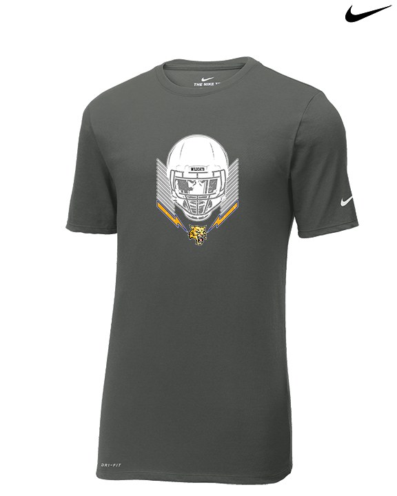 Will C Wood HS Football Skull Crusher - Mens Nike Cotton Poly Tee